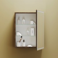 Зеркало-шкаф Sancos Mirror 60, с подсветкой, дуб чарльстон
