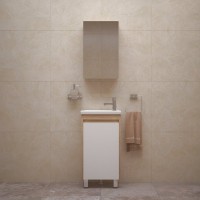 Тумба под раковину без столешницы Corozo Остин 45 напольная, сонома