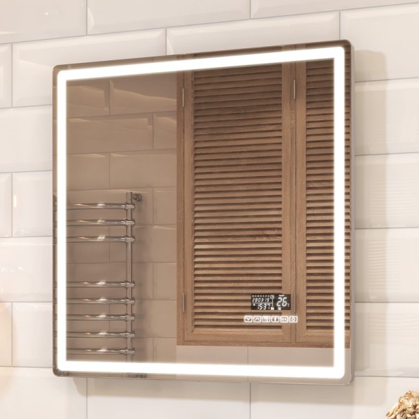 Зеркало Vigo Geometry Media 046 70 с подсветкой, с антизапотевателем