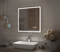 Зеркало Vigo Geometry Media 046 70 с подсветкой, с антизапотевателем