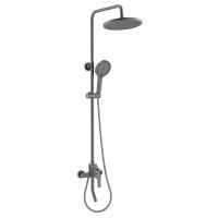 Душевая стойка AQUATEK Лугано AQ2740BGM оружейная сталь