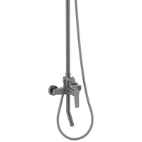 Душевая стойка AQUATEK Лугано AQ2740BGM оружейная сталь