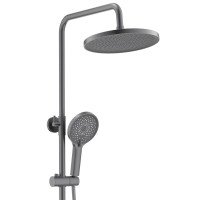 Душевая стойка AQUATEK Лугано AQ2740BGM оружейная сталь