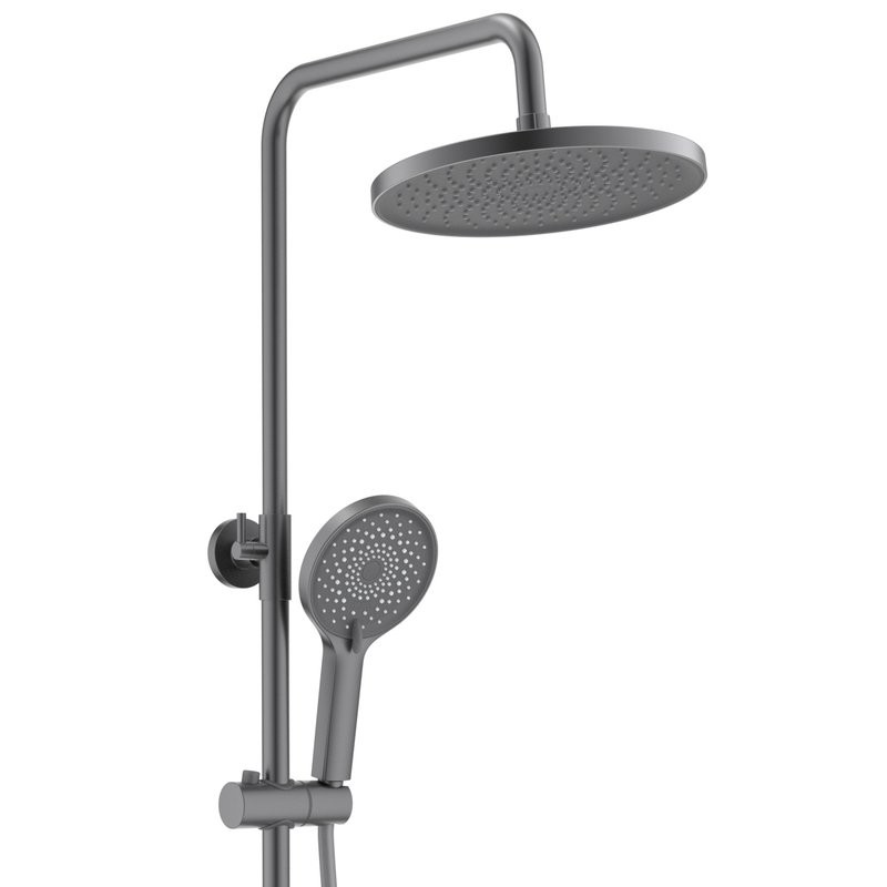 Душевая стойка AQUATEK Лугано AQ2740BGM оружейная сталь