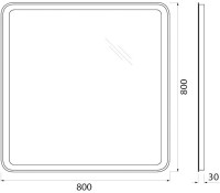 Зеркало BelBagno SPC-MAR-800-800-LED-BTN