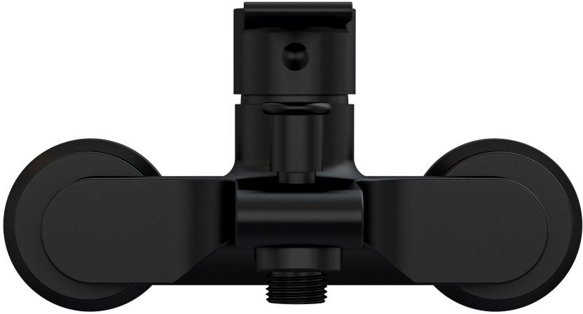 Душевой комплект Смеситель Cersanit Brasko Black 63108 + Гарнитур Neno 63696 черный