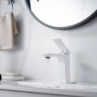Смеситель для раковины Shevanik S6101C белый Смеситель для раковины Shevanik S6101C белый