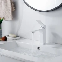 Смеситель для раковины Shevanik S6101C белый Смеситель для раковины Shevanik S6101C белый