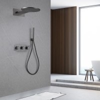 Душевой комплект Abber Wasser Kreis AF8151NG С ВНУТРЕННЕЙ ЧАСТЬЮ, никель