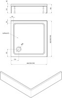 Поддон для душа AQUATEK DPA-0000003 100x100