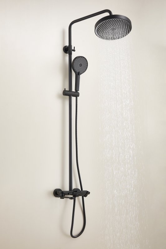 Душевая стойка BELZ B713 B25713-7 матовая черная