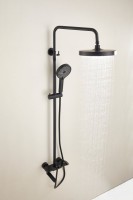 Душевая стойка BELZ B713 B25713-7 матовая черная