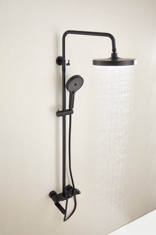 Душевая стойка BELZ B713 B25713-7 матовая черная