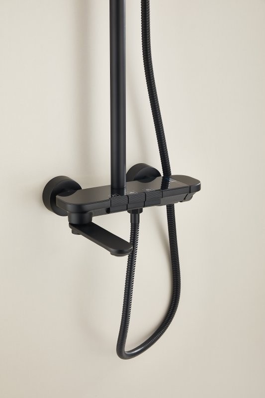 Душевая стойка BELZ B713 B25713-7 матовая черная