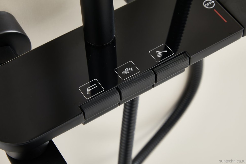 Душевая стойка BELZ B713 B25713-7 матовая черная