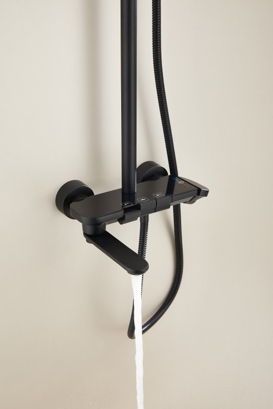 Душевая стойка BELZ B713 B25713-7 матовая черная