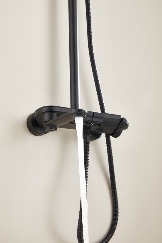 Душевая стойка BELZ B713 B25713-7 матовая черная