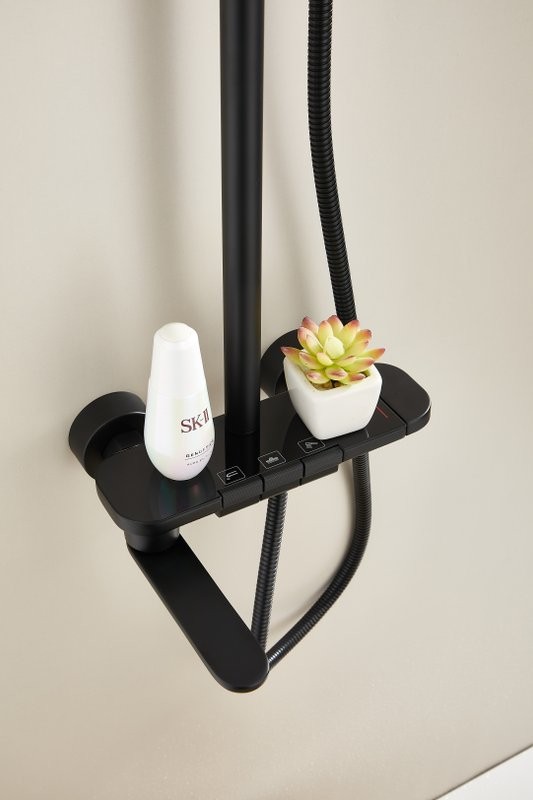 Душевая стойка BELZ B713 B25713-7 матовая черная