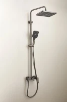Душевая стойка BELZ B507 B24507-3 оружейная сталь Душевая стойка BELZ B507 B24507-3 оружейная сталь