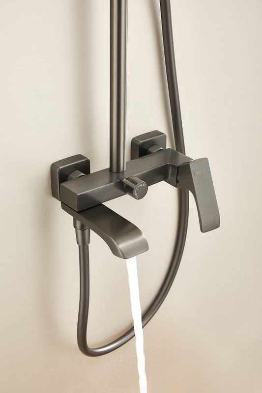 Душевая стойка BELZ B507 B24507-3 оружейная сталь