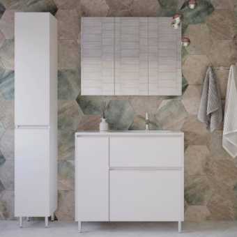 Мебель для ванной Style Line Барселона 90 Люкс Plus R, с бельевой корзиной