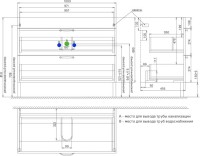Тумба под раковину IDDIS Oxford 100 напольная, светло-серая, под раковину 0131000i28