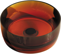 Накладная раковина Abber Kristall AT2804Opal 40 коричневая, круглая