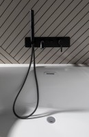 Акриловая ванна Allen Brau Priority 5 L 160x80 см, левая, пристенная, белая матовая, асимметричная, на ножках, с экраном, со сливом-переливом