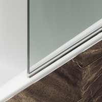 Шторка на ванну Maybahglass MGV-645-4 70 см, профиль хром, стекло прозрачное