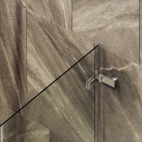 Шторка на ванну Maybahglass MGV-645-4 70 см, профиль хром, стекло прозрачное