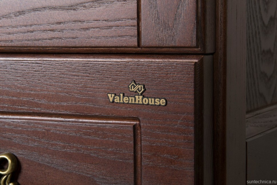 Шкаф пенал для ванной ValenHouse Эллина 40 R кальяри, фурнитура бронза