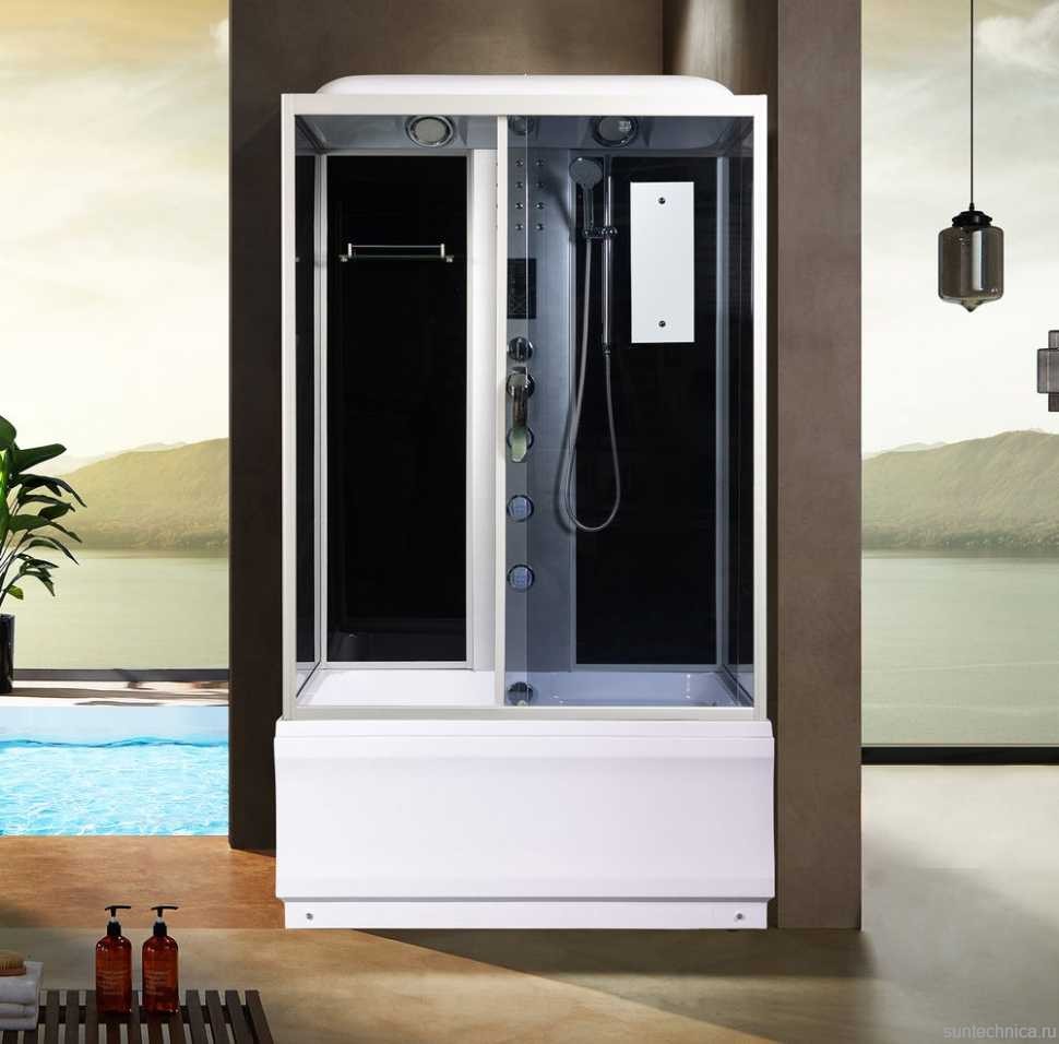 Душевая кабина River Vitim 120/80/50 ТН с высоким поддоном, с сиденьем
