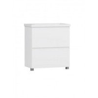 Тумба под умывальник Киото Н 80-02 Белый глянцевый (1)