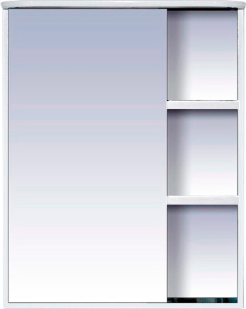 Зеркало-шкаф Misty Венера L 60 белое, с подсветкой