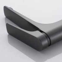 Смеситель (кран) для раковины высокий Shevanik S4211T, оружейная сталь Смеситель (кран) для раковины высокий Shevanik S4211T, оружейная сталь