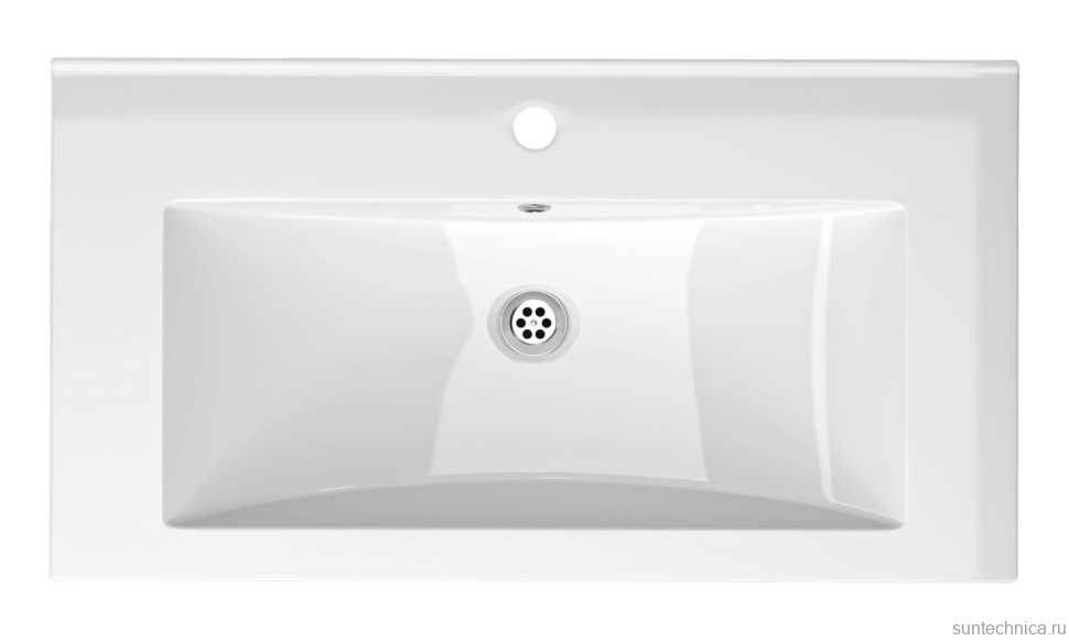 Тумба с раковиной Belux Киото НП 80-02 подвесная, 2 ящика, белая