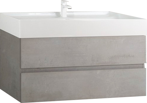 Тумба под раковину со столешницей Cezares Molveno 100 beton