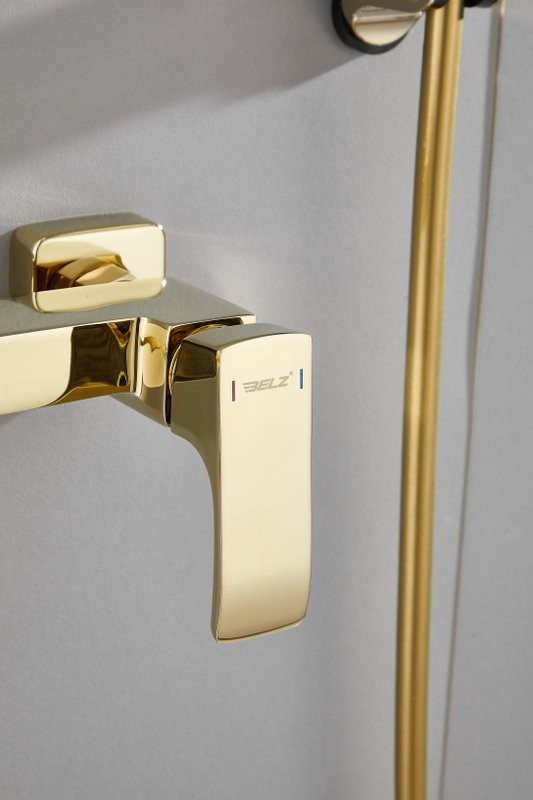 Смеситель для ванны с душем BELZ B507 B60507-5 золото