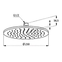 Верхний душ Kludi A-QA 64325N0-00 брашированное золото Верхний душ Kludi A-QA 64325N0-00 брашированное золото