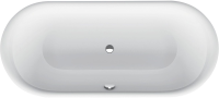 Стальная ванна Bette Lux Oval 190x90 см, встраиваемая, белая, овальная, на ножках, с самоочищающимся покрытием, с шумоизоляцией