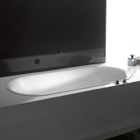 Стальная ванна Bette Lux Oval 190x90 см, встраиваемая, белая, овальная, на ножках, с самоочищающимся покрытием, с шумоизоляцией