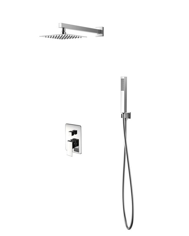 Душевой комплект SantiLine SL-9018 хром, С ВНУТРЕННЕЙ ЧАСТЬЮ