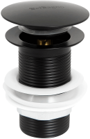 Донный клапан для раковины BelBagno BB-SC-NERO без перелива, матовый черный