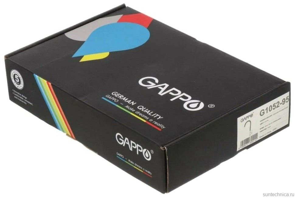 Кран Gappo G1052-95 для фильтра, сатин, черный