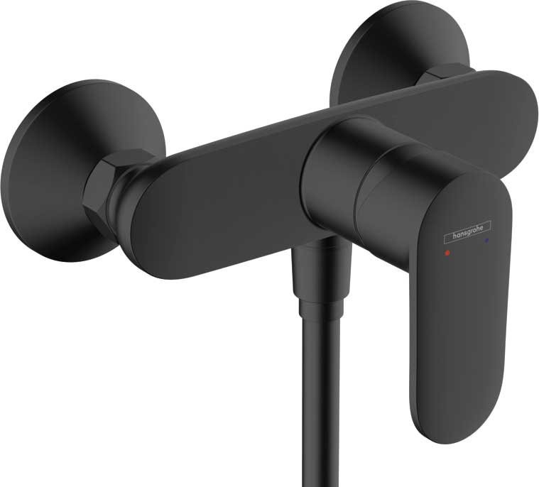 Душевой комплект Смеситель для душа Hansgrohe Vernis Blend 71640670 черный + Гарнитур Pulsify Relaxation 105 3jet 24170670 матовый черный