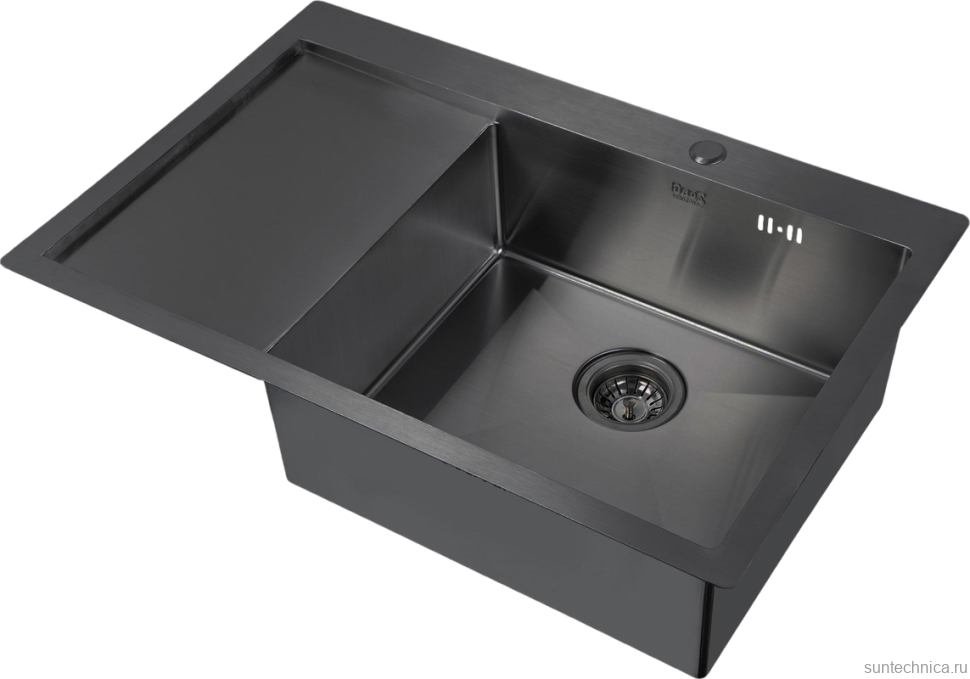 Мойка кухонная Zorg Inox PVD 7851 R grafit