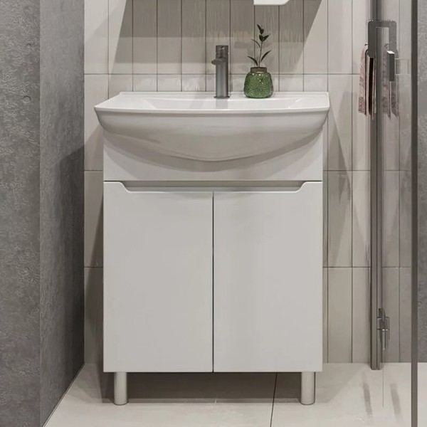 Тумба с раковиной SanStar Bianca 65