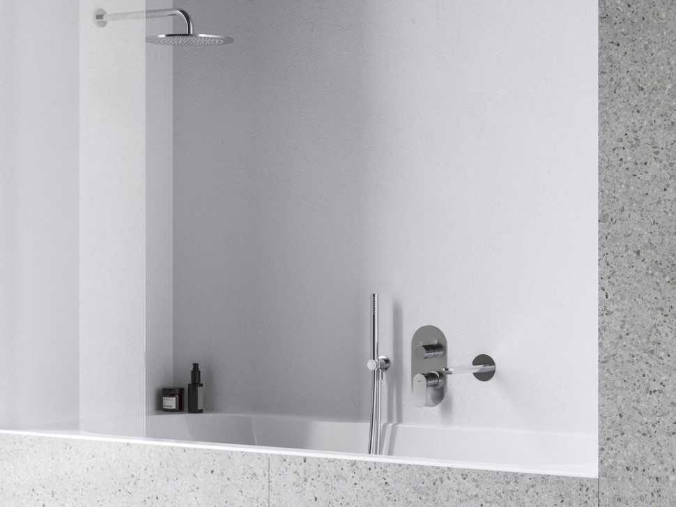 Встраиваемый смеситель для душа и ванны Ravak Eleganta EL 068.00CR.O3 хром