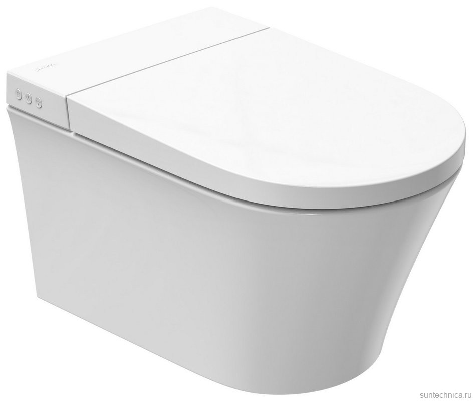 Комплект Jacob Delafon Seine E34360-00 умный подвесной унитаз + инсталляция + кнопка
