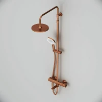 Душевая стойка AM.PM X-Joy F0785A544 розовое золото